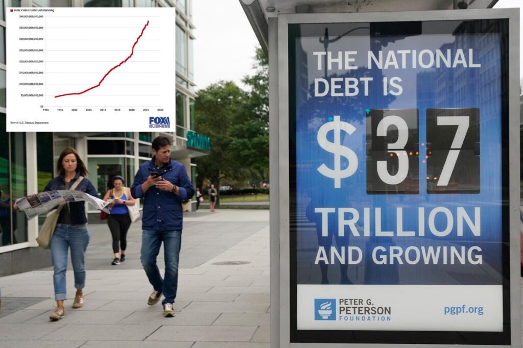 National debt surpasses  trillion milestone for first time in US history as spending surges National debt surpasses  trillion milestone for first time in US history as spending surges