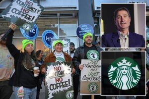 Starbucks urged to restart talks with union after NYC pension funds  alarmed by store closings Starbucks urged to restart talks with union after NYC pension funds  alarmed by store closings
